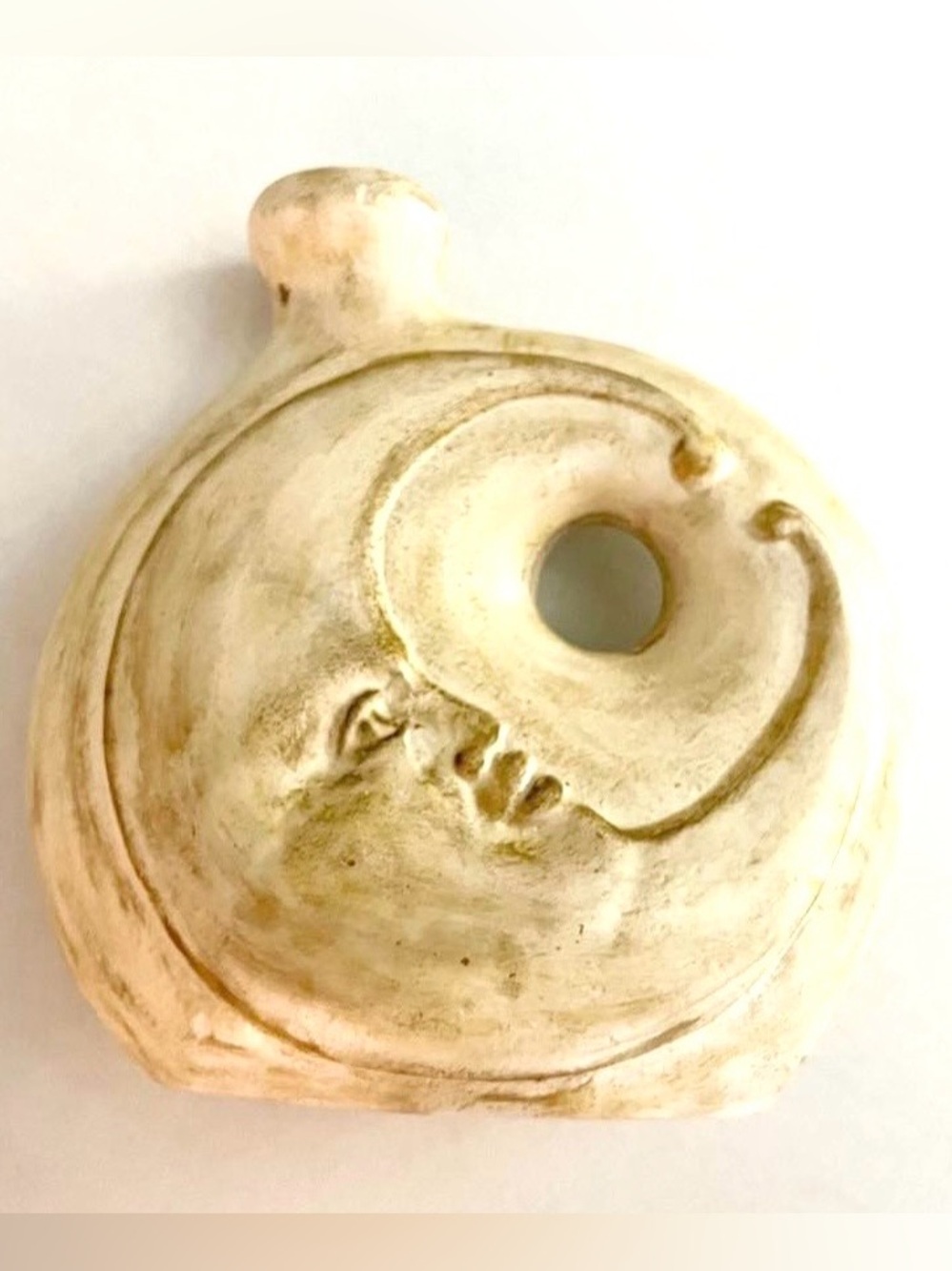 Rare Vintage Moon Sun Mexican Astrology Celestial Pottery Vase Vessel - Signed